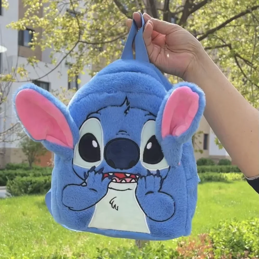 

Stitch school bag animation peripheral boys and girls plush backpack large capacity back to school season