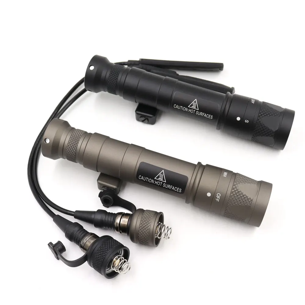 Surefir M640 M640V Tactical Flashlight 1400 Lumens Strobe Airsoft Scout Light Hunting WeaponLight Mlok Keymod Rail MILGun light