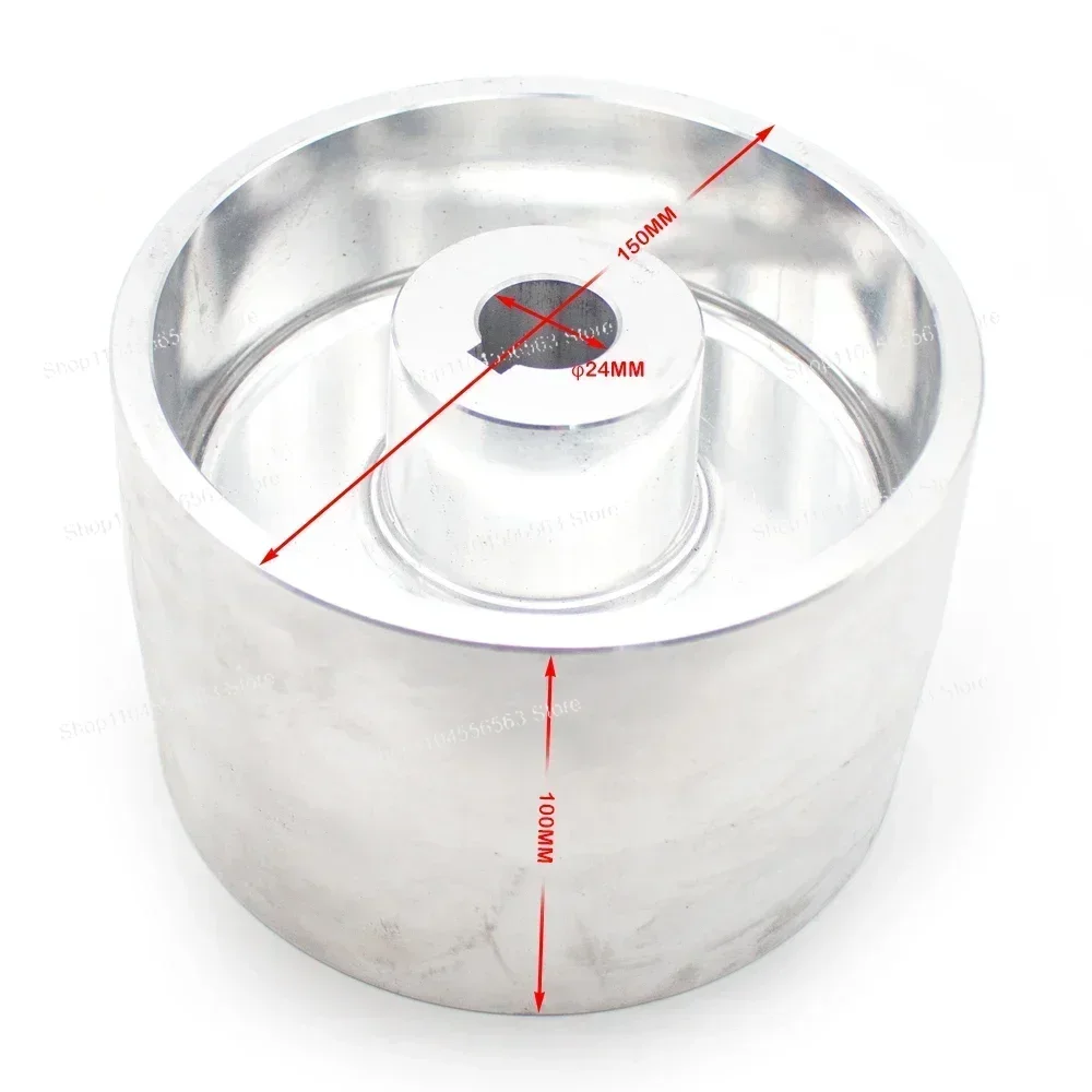 150x100x24MM Aluminum Contact Wheel Active Wheel For Electric Belt Sander Machine With 8x4MM Keyway DIY Sharpener Machine