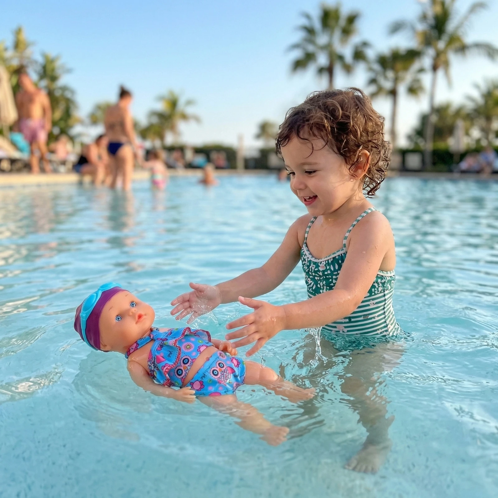 Fashion Doll Clothes Bodysuit Underwear Swimsuit For 33Cm Swimming Goggles Baby Doll Clothing Accessories Girl's Toys Gifts