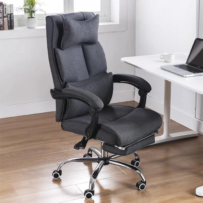 

Vanity Recliner Chair Comfort Home Rolling Designer Leather Office Chair Nordic Conference Relax Silla De Oficina Furniture