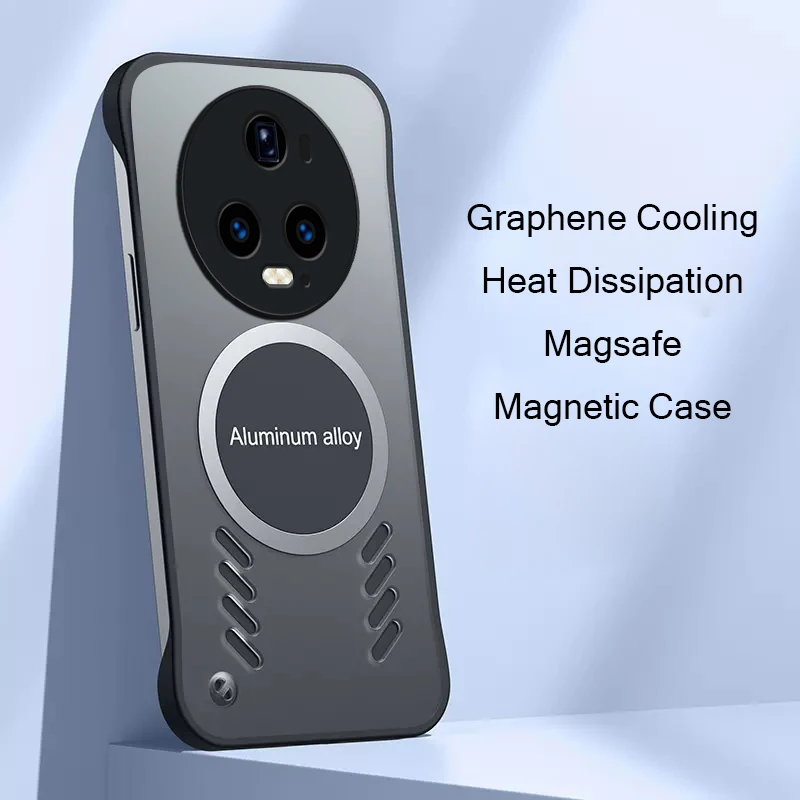 

Graphene Cooling Phone Case For Honor Magic 5 Pro Heat Dissipation Case Magsafe Magnetic Wireless Charging Frameless Cover