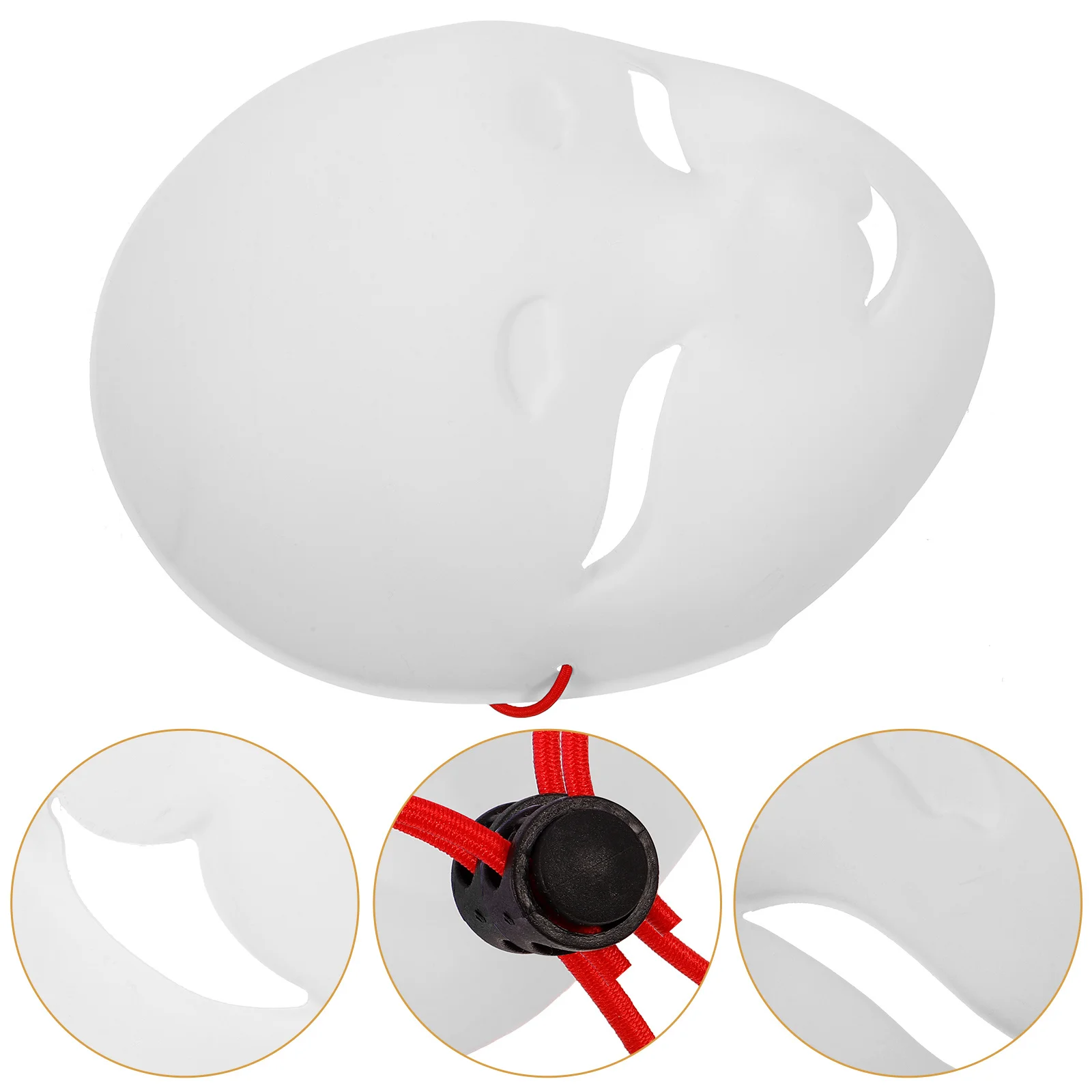 

Blank DIY Fox Mask Paintable PVC Lightweight Comfortable for Cosplay Masquerade Party Halloween Paintable PVC Masks