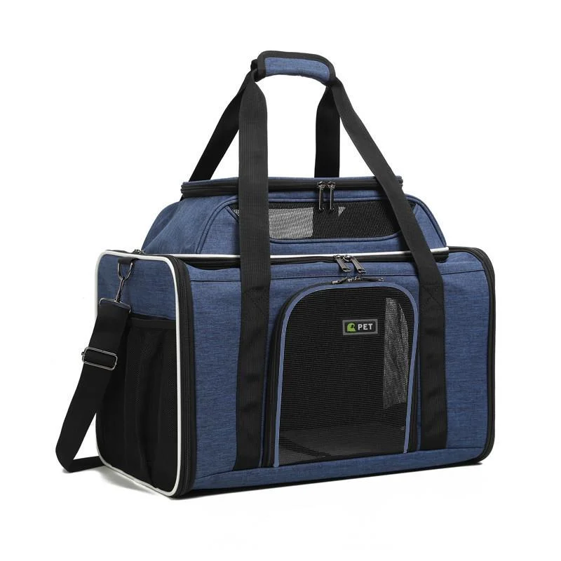 

Petskd Top-Expandable Pet Carrier Airlines Approved Soft Small Dog Cat Carrier With Safety Zipper And AntiScratch Mesh