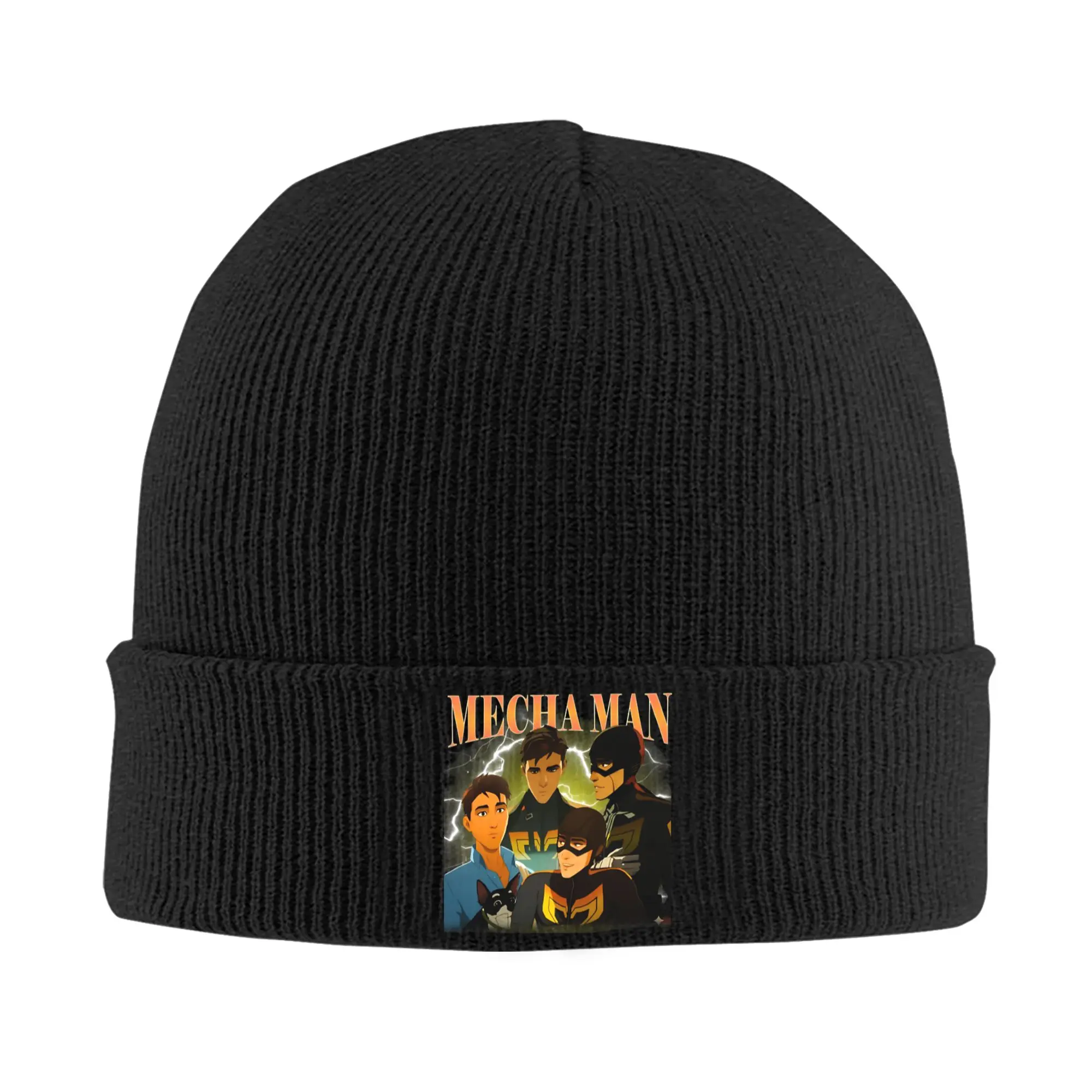 Mecha Men Robert Robertson Knit Hat Beanies Autumn Winter Hat Warm Unisex  Casual Dispatch Game Cap for Men Women Gift