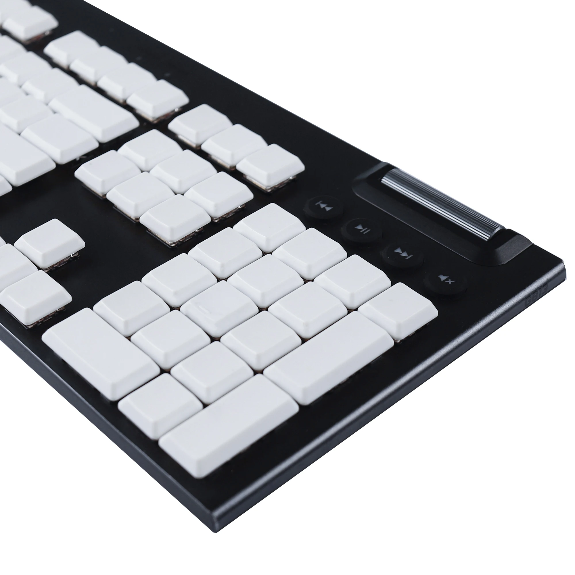 YMDK Solid Black White Blank PBT Material Keycap DIY Compatible for Logitech G813 G815 G913 G915 G913 tkl G915 tkl Keyboard