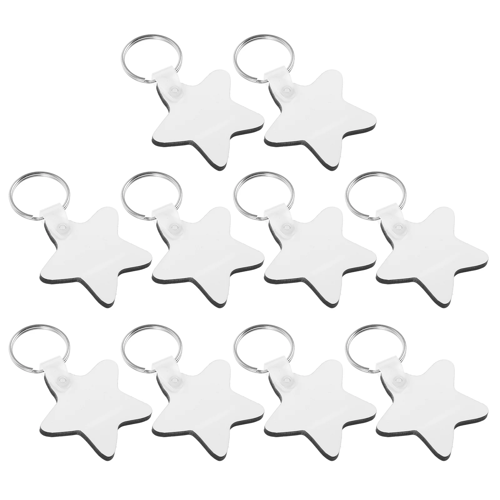 

10Pcs Sublimation Keychains Blanks Bulk Blank Key Chain Sublimation Blanks for DIY Handmade Keychain Craft Handicraft Keychain