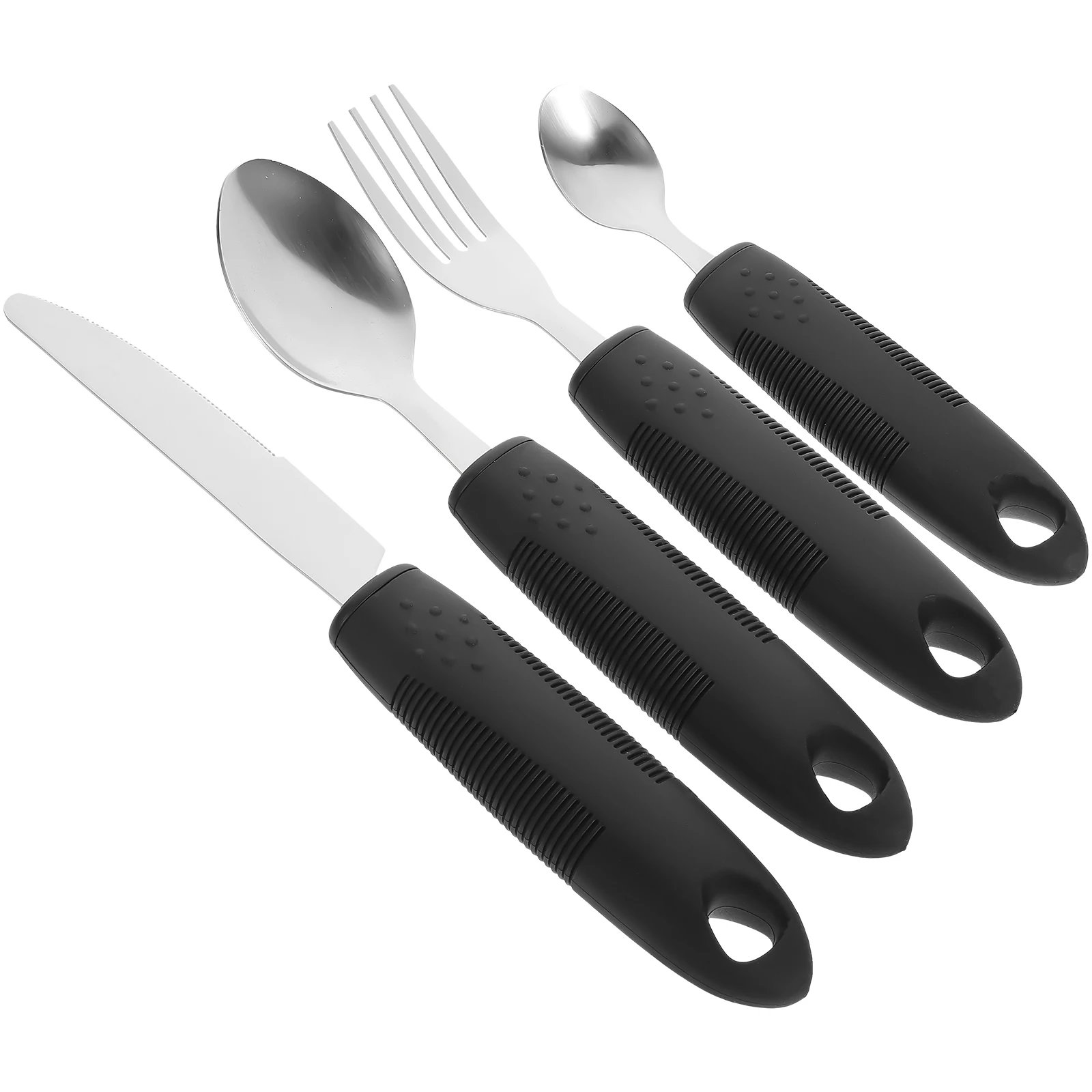 

Tremble Proof Utensil Set Elderly Adaptive Tableware Non Slip H Durable Wear Resistant Practical Design For Seniors Portable
