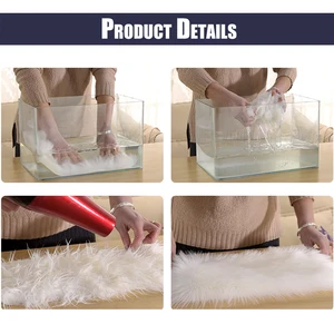 Thảm da bằng trái tim giả, thảm mềm xù, thảm ramly mờ, ném thảm shag, thảm trang trí sofa, phòng 12 Da thảm bán hàng chính - 5