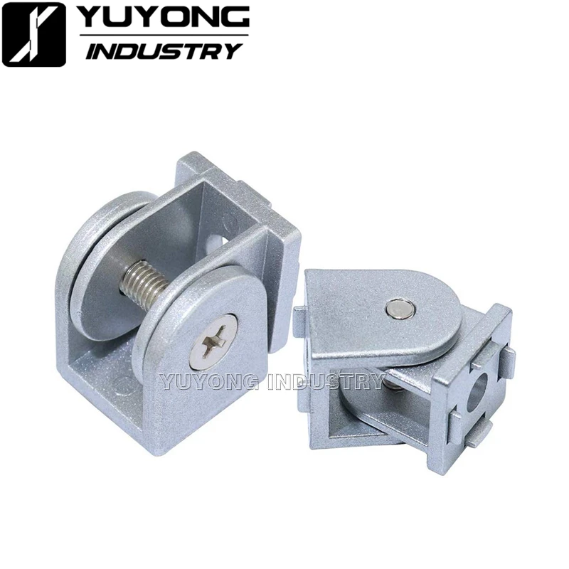 2pcs Aluminum Alloy Pivot Joint for Aluminum Extrusion Profile 2020 Series Flexible Pivot Joint 2020 Aluminum Profile