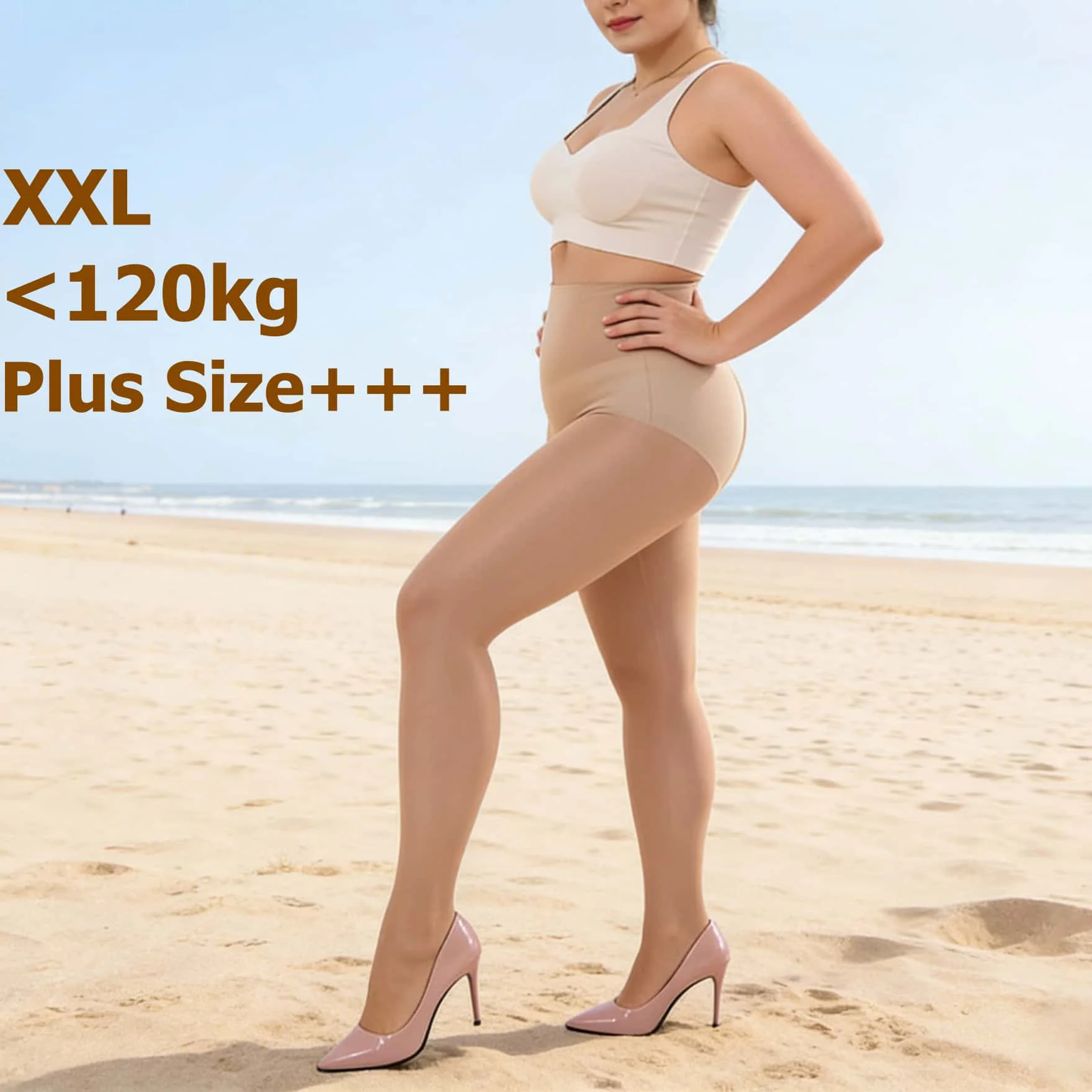 Plus Size Tights Women 2026NEW Summer Nylon Stretch Soft Pantyhose Daily Wear Casual Sheer Stockings European Slimming Legs XXL