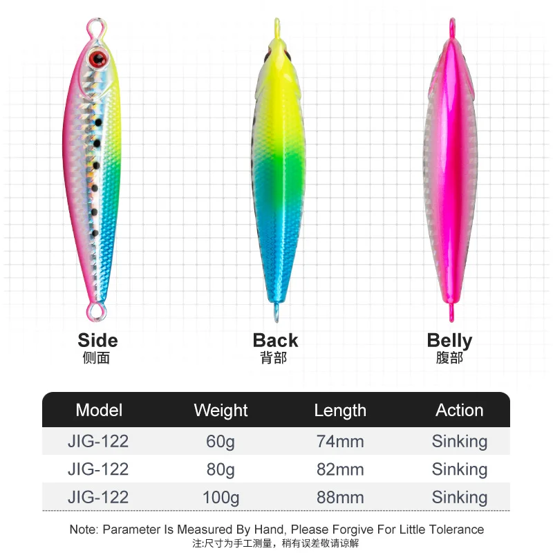 Obsession J122 señuelo jig metálico UV para agua salada - imagen 4