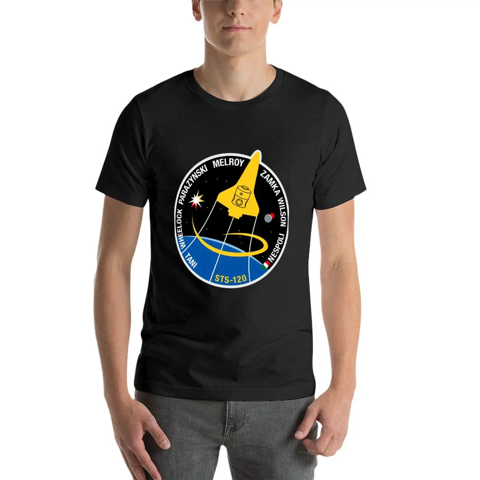 STS-120 Mission Patch T-Shirt animal prinfor boys quick drying t shirts men