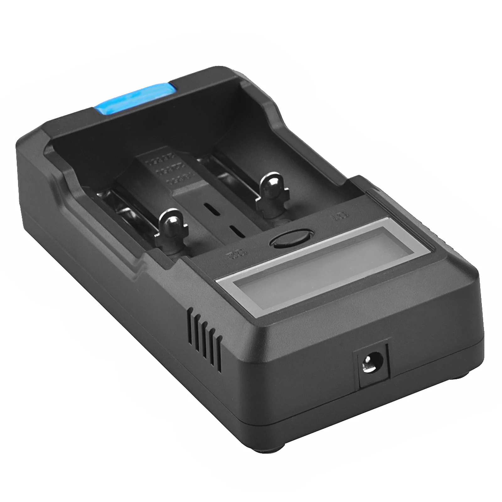 Foxnovo F-2 Li-Ion LCD de 2 slots - Alerta de som de saída USB portátil inteligente Power Bank