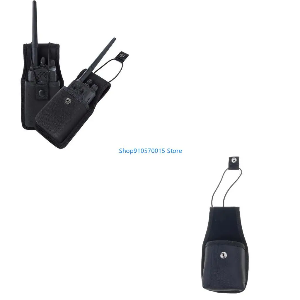 

B95C Сумка-держатель для радиоприемника Двусторонняя карманная сумка для радиоприемника Нейлоновый чехол для хранения
