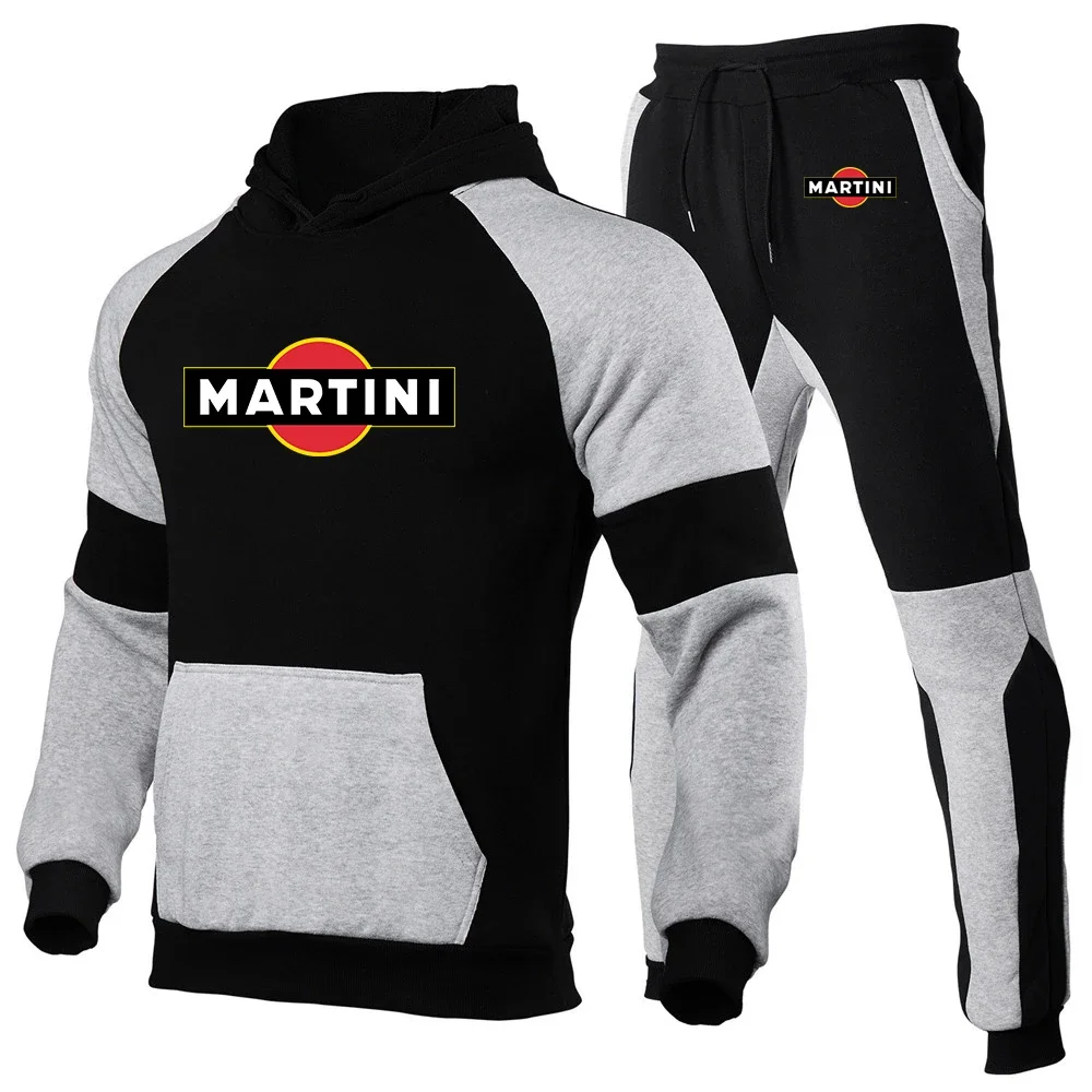 

Martini Racing 2024 Men Spring and Autumn Set Sportswear Pullover Sweatershirt Hoodie + Sweatpants Jogging Pullover Sports Suit