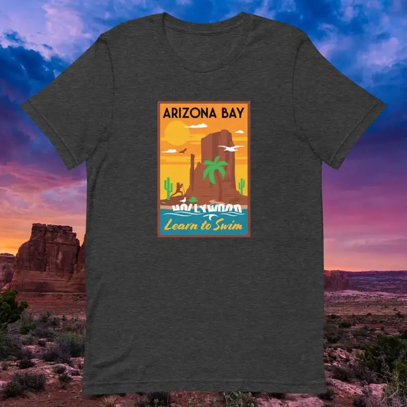 Arizona Bay Desert Buttes Learn To Swim T-Shirt