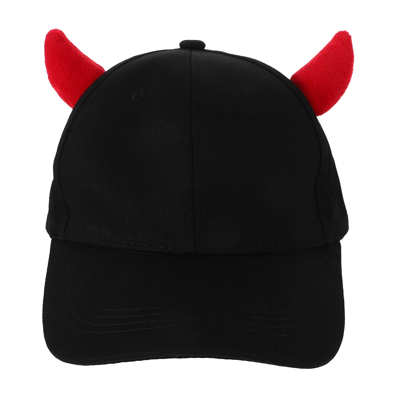 デビルホーン野球帽ユニセックススタイリッシュな韓国スタイル春秋帽子ユニークなヒップホップヘッドピースクリエイティブハロウィンコスチューム