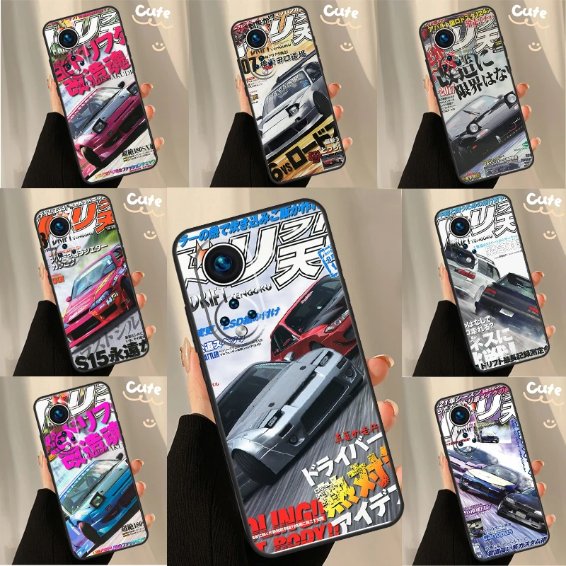 JDM Magazine Case For Huawei P30 P20 P60 P40 Lite Nova 9 5T P Smart Honor Magic 5 Pro 50 70 X8 X9a Cover