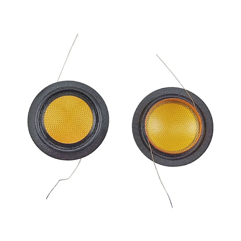 GHXAMP-diafragma tejido de fibra de vidrio importado, Bobina de voz de 25 núcleos, salida izquierda y derecha, película de voz, 8Ohm, 2 piezas, 25,4mm
