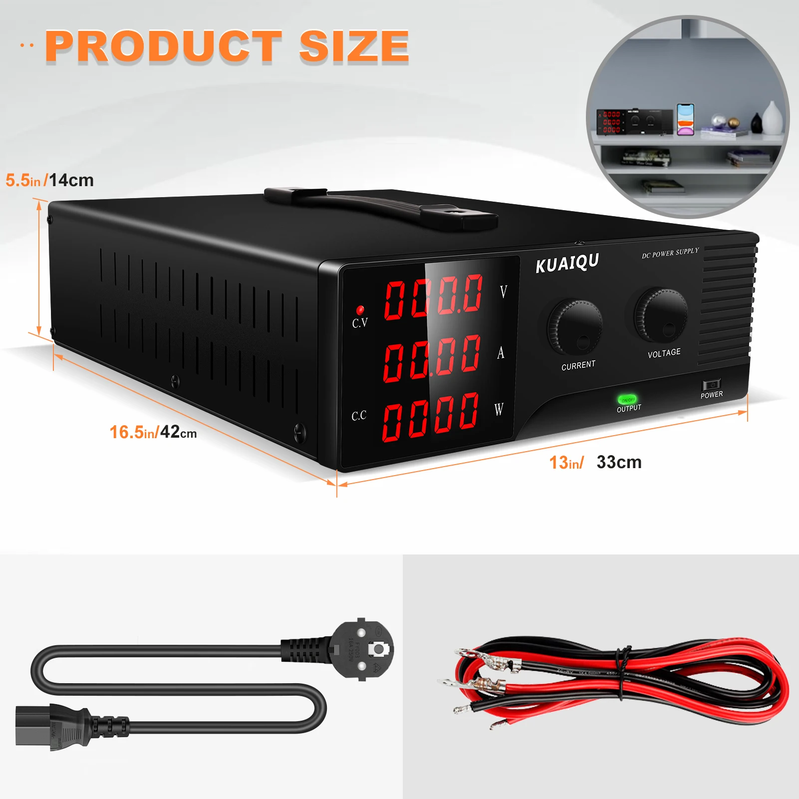 KUAIQU R-SPS3040 30V 40A 1200W Switching Power Supply DC Stabilized Laboratory Voltage Regulator  AC DC SMPS 24V 15V 12V 20A 30A