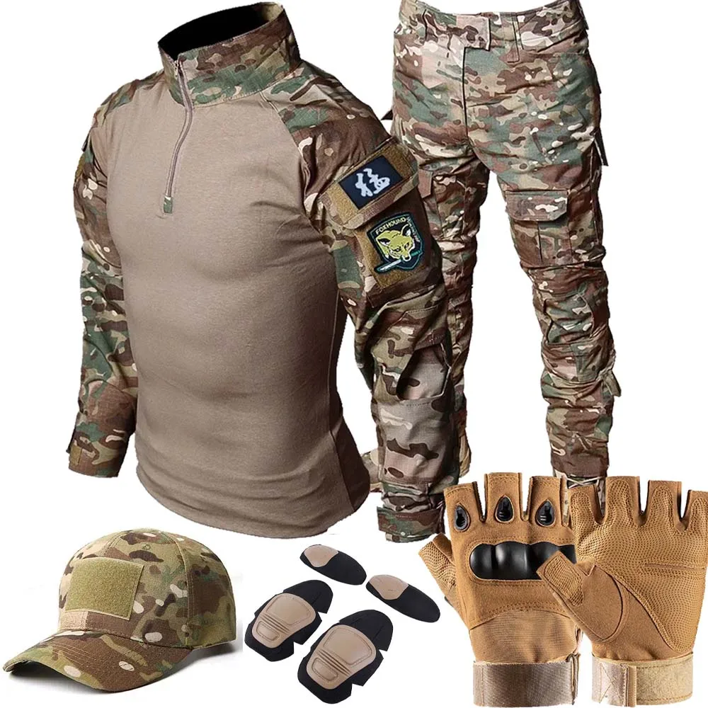 Traje táctico MC hombre para airsoft, caza y paintball exterior - imagen 2