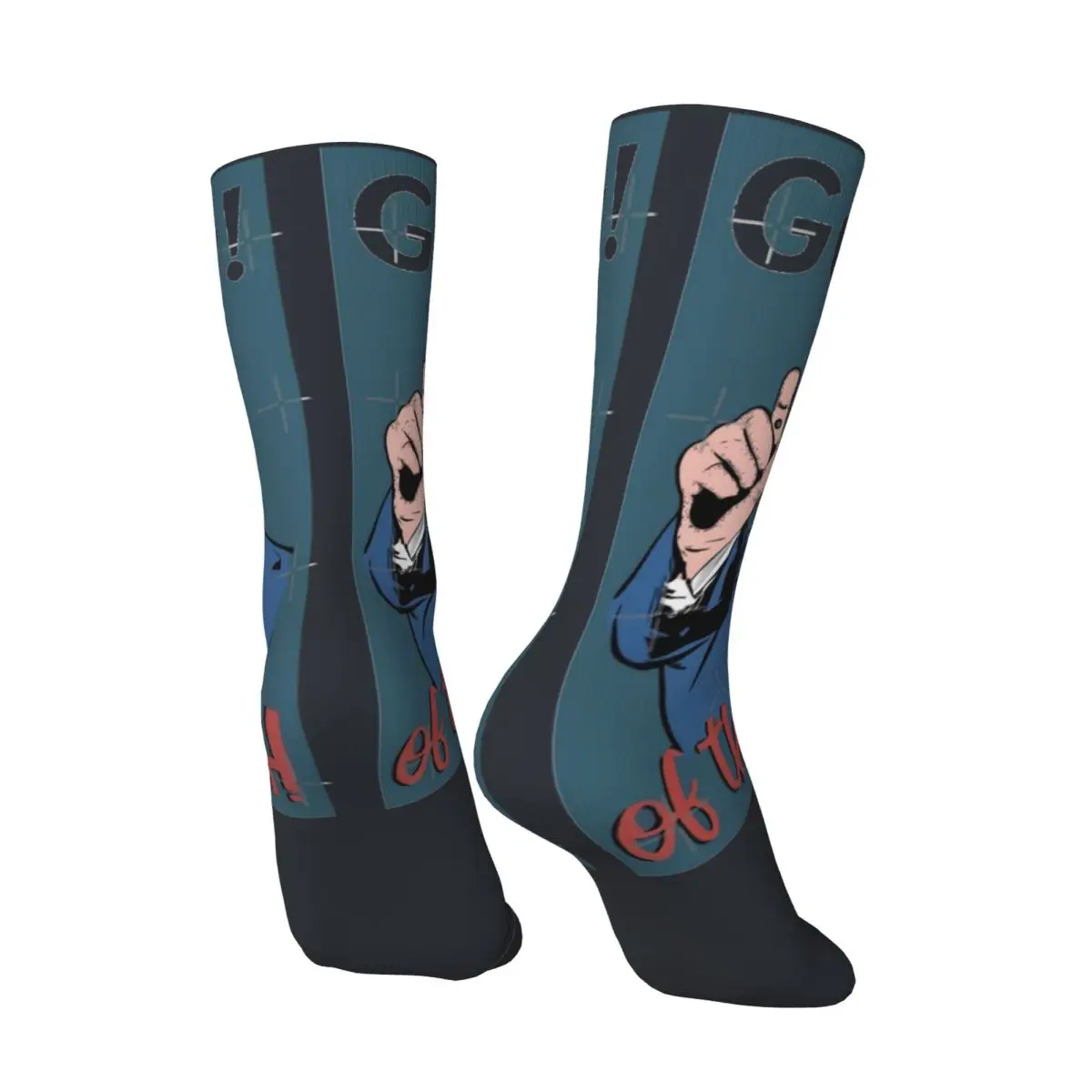 Hip Hop Retro Donald Trump Mugshot Guilty Men's Socks Unisex Cartoon Trump Pattern Printed Crew Sock Boys Gift official-website