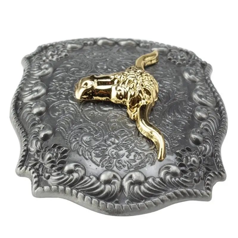 39BD Long Horn metal Belt Buckle For men Cowboy Belt Buckle Western Belt Buckle