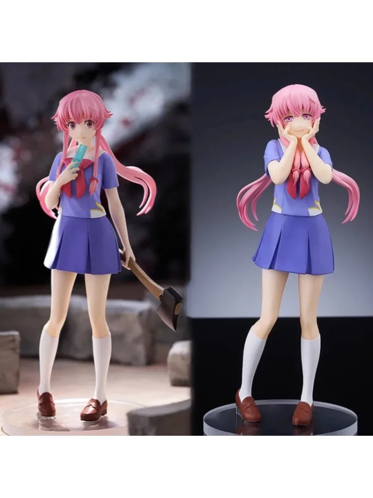 Original Gsc Pop Up Parade 17 cm Mirai Nikki Gasai Yuno Version ordinaire Version spéciale Anime Figure modèle de jouet de bureau