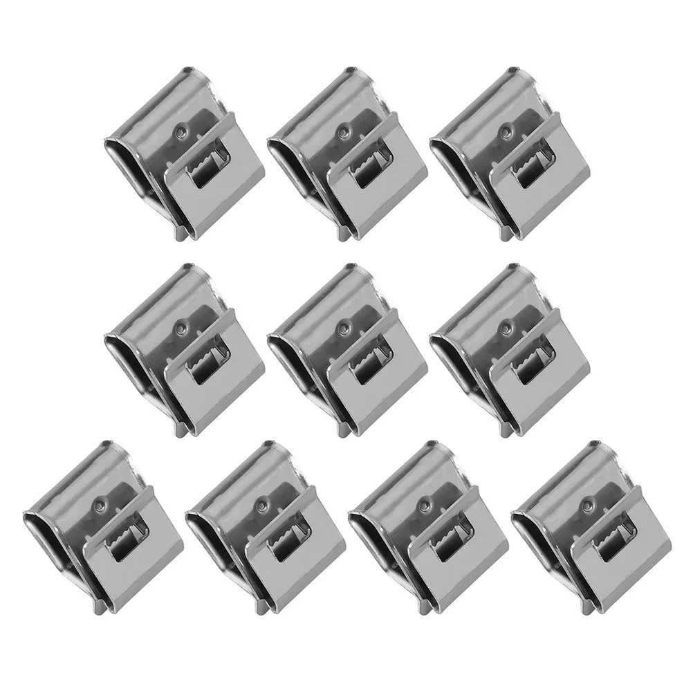 

55Pcs Solar Photovoltaic Cable Clamps Stainless Steel Wire Harness Clips for Module Frame Wiring Management Fixing