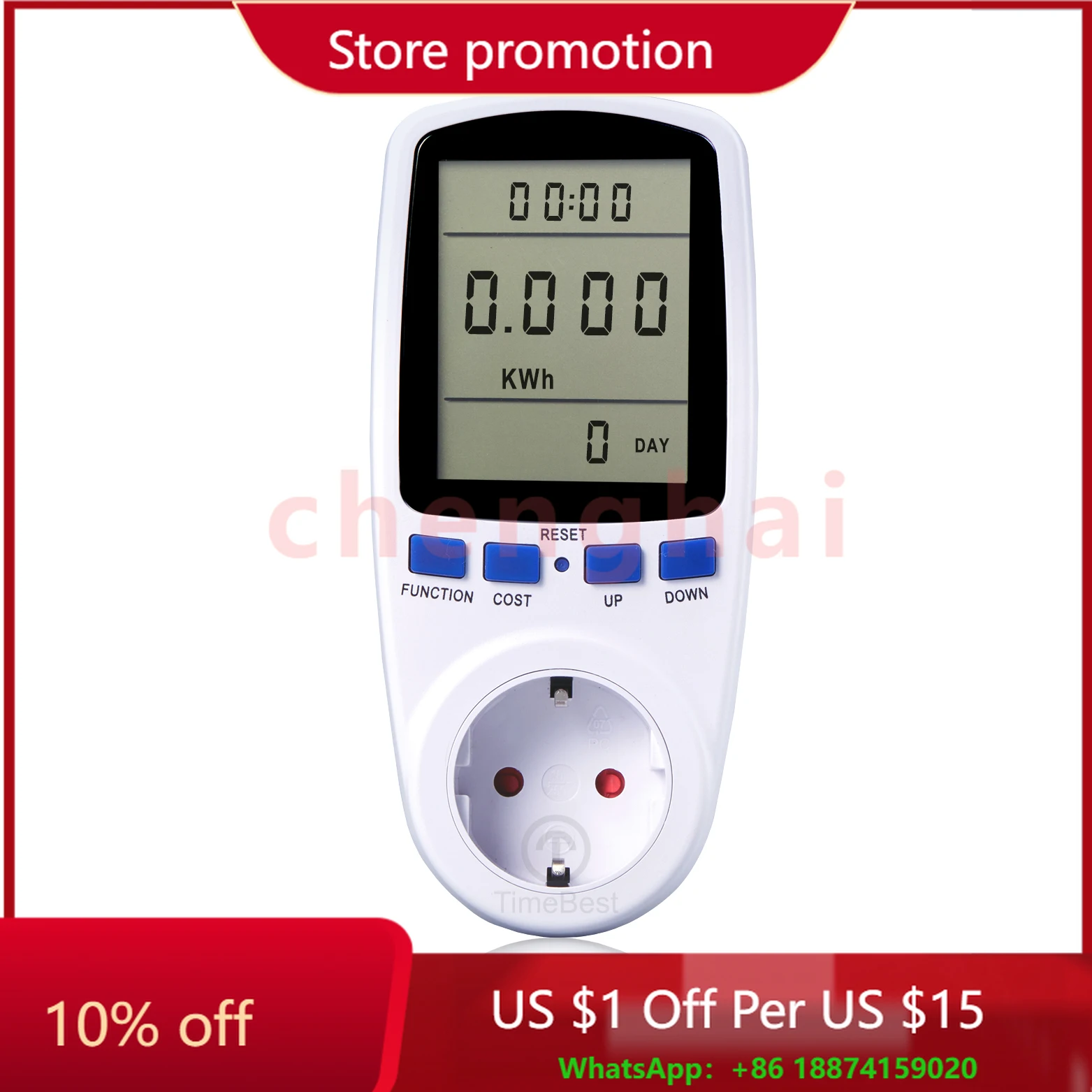 

Популярный цифровой портативный счетчик электроэнергии IC