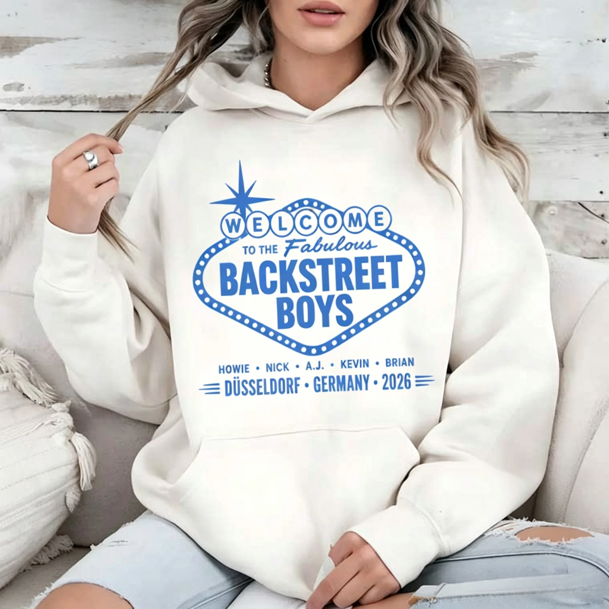 Into The Millennium Homecoming Tour Hoodie Backstreet Boys Düsseldorf 2026 Konzert Tell Me Why Grafik-Pullover-Hoodie – Detail 4