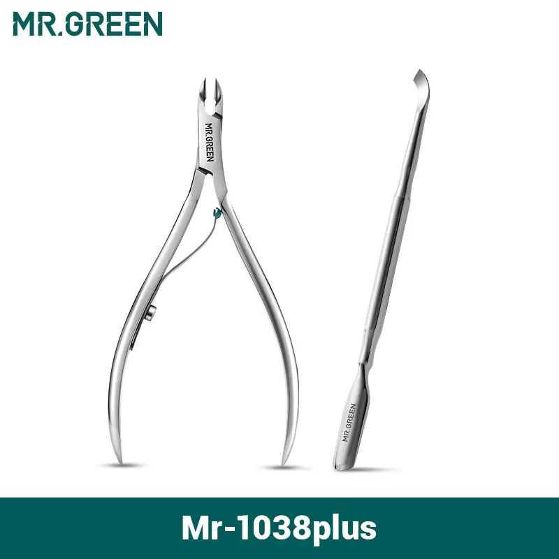 Mr. grün nagel kutikula nipper maniküre schere edelstahl abgestorbene haut entferner pusher werkzeug trimmer