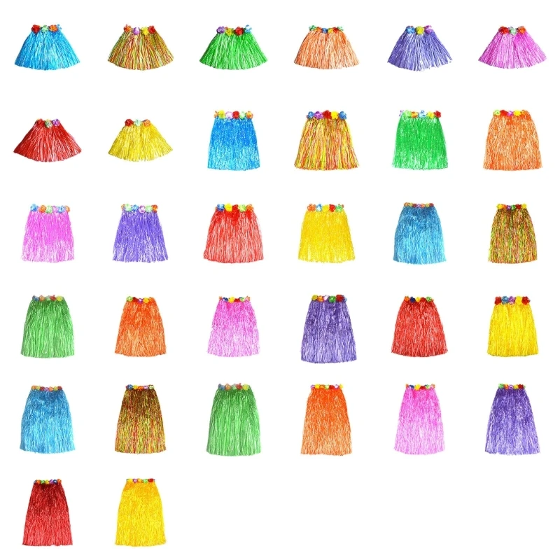 Rok Rumput Rok Tari Rok Pesta untuk Pertunjukan Panggung TK, Pesta Pantai,