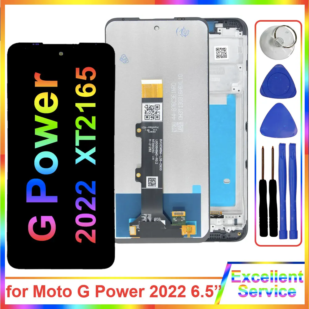 New Tested LCD for Motorola Moto G Power 2022 LCD Display Touch Screen Digitizer Replacement for Moto G Power 2022 XT2165 LCD