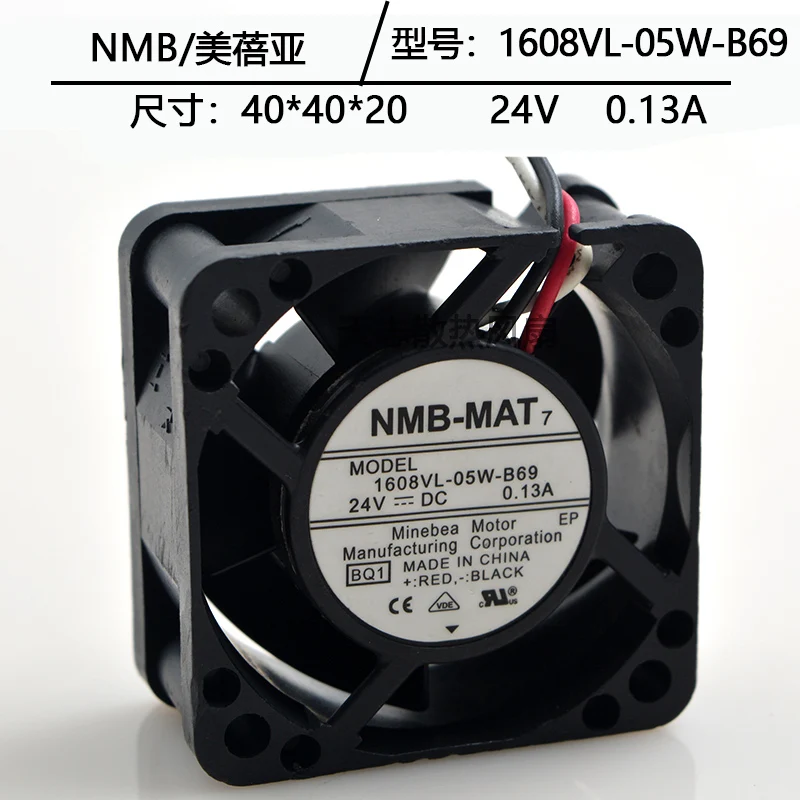 NOVO ORIGINAL 1608VL-05W-B69 24V 0.13A 4020 40x40x20mm RADIADOR DE VENTILADOR DE REFRIGERAÇÃO