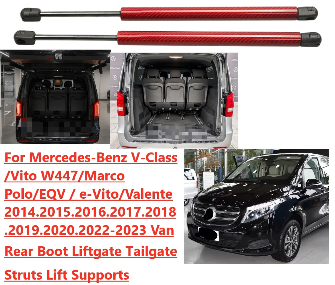 

Rear Tailgate Springs for 2014-2023 Mercedes Benz V-Class Vito W447 Metris Van Trunk Lift Supports Gas Struts Shock Dampers Rods