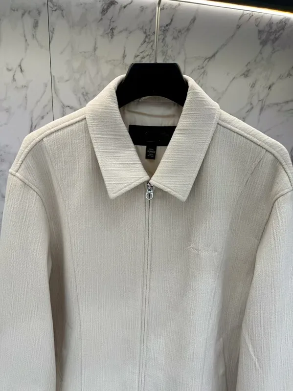 

Italian LP men's old money style autumn and winter woolen lapel business casual thermal jacket jacket