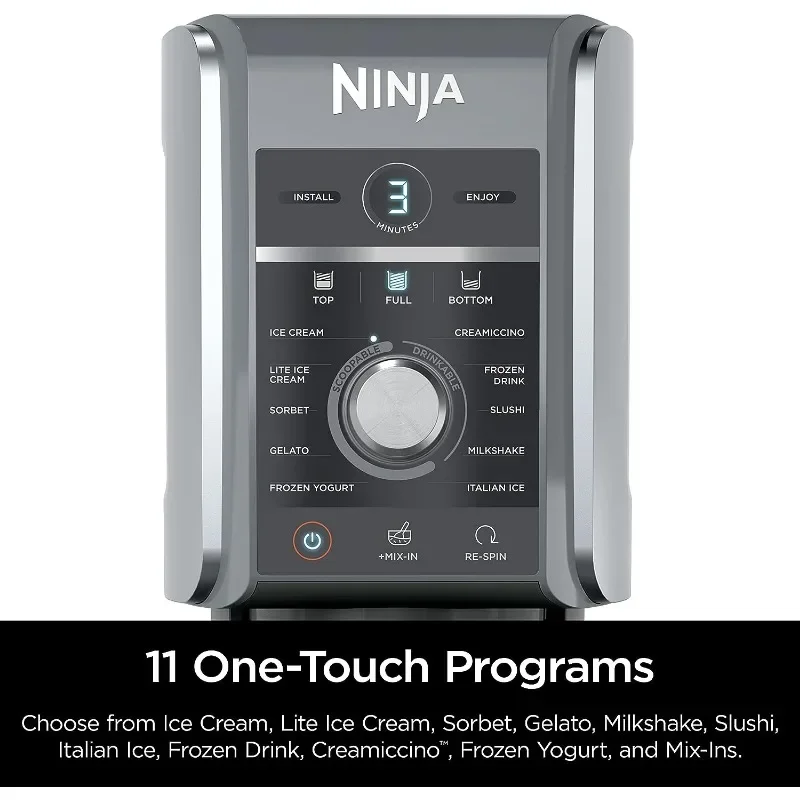 Ninja NC501 CREAMi Deluxe 11-in-1 Ice Cream & Frozen Treat Maker for Ice Cream, Sorbet, Milkshakes, Frozen Drinks & More