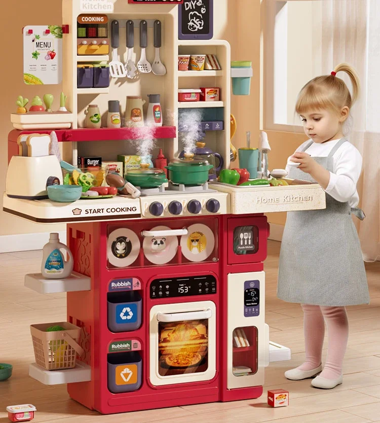 Children's kitchen toys play house cooking simulation set