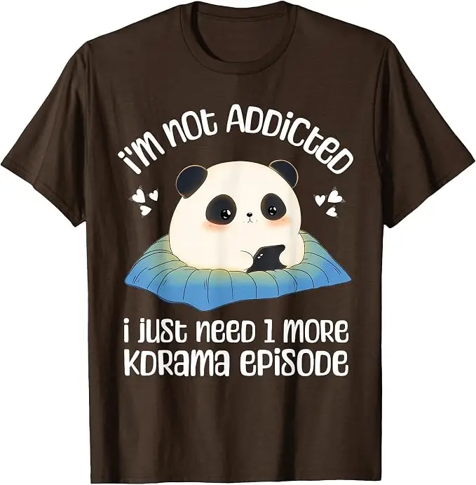 Niedliches Kdrama-Merch Panda Koreanisches Drama K-Drama-Merchandise T-Shirt Y2k Cartoon Panda Kpop Mode Spruch T-Shirt Persönlichkeits-T-Shirts – Detail 11