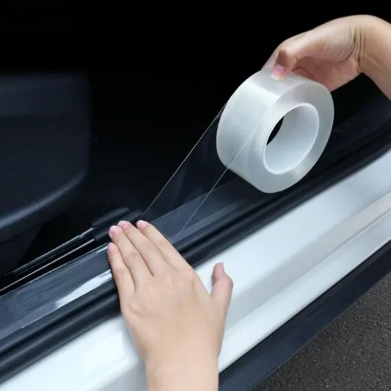 Car Multifunction Door Sill Protector Sticker for Nissan Teana X-Trail Qashqai Livina Tiida Sunny March Murano Geniss Juke