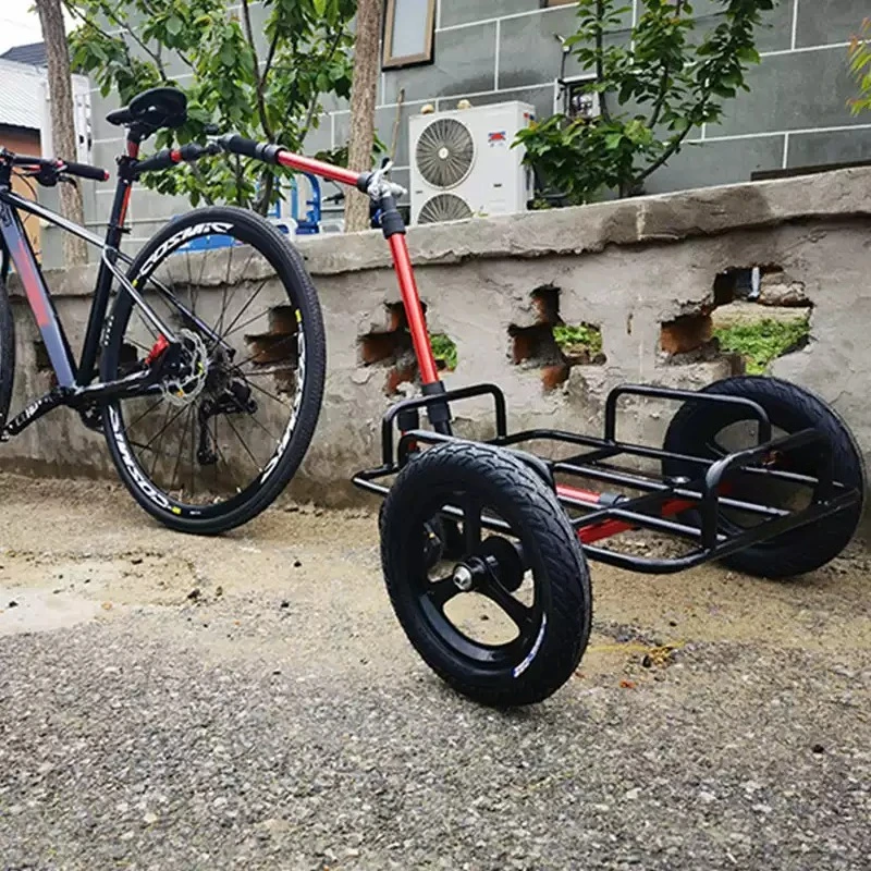 1pcs Bicycle Trailer Mountain Bike Inflatable Wheel Aluminum Alloy Quick Release Electric Vehicle Rear Hanger Trailer