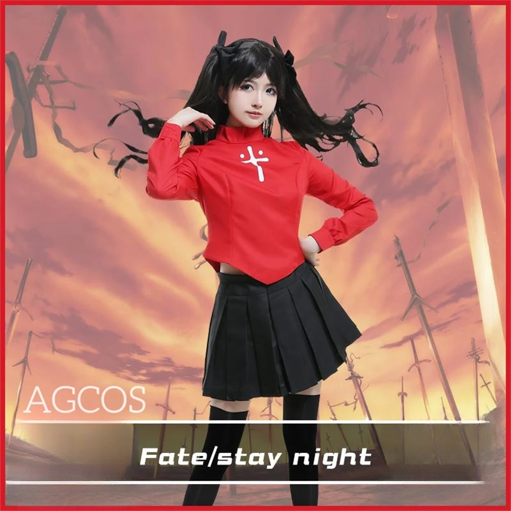 

Костюм для косплея AGCOS Fate stay night Tohsaka Rin, рождественское платье для ролевых игр