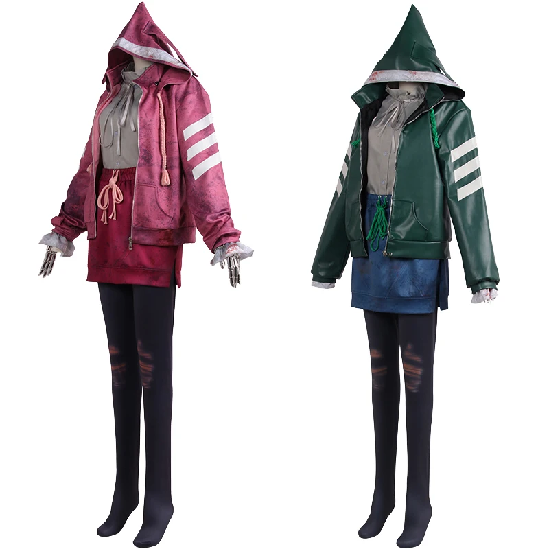 Feng Min Cosplay Costumes Pink Faux Leather Uniform Game Dead Daylight Cosplay For Women Girls Support Customization