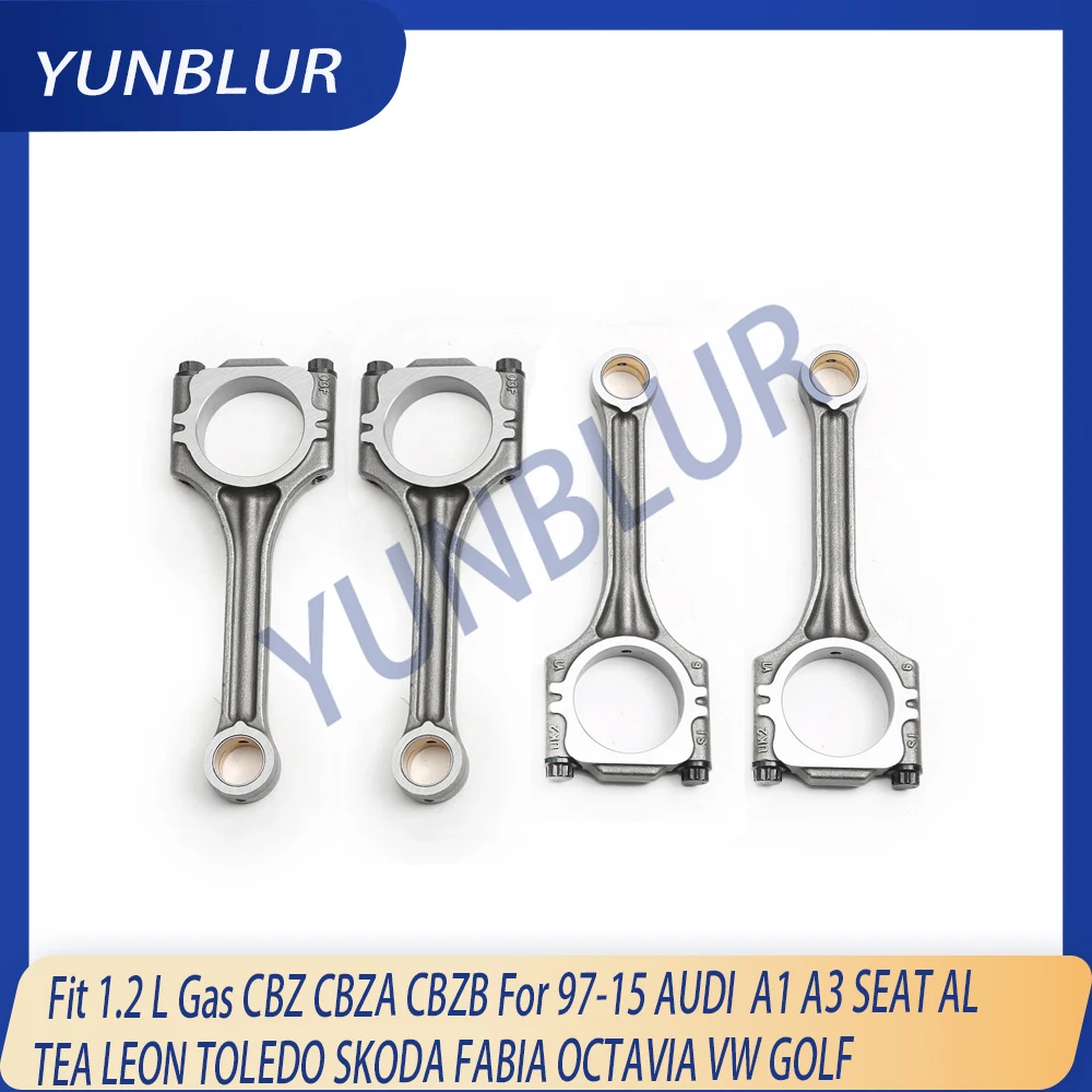 

Engine Connecting Rod Kit Fit 1.2 L Gas CBZ CBZA CBZB For 97-15 AUDI A1 A3 SEAT ALTEA LEON TOLEDO SKODA FABIA OCTAVIA VW GOLF
