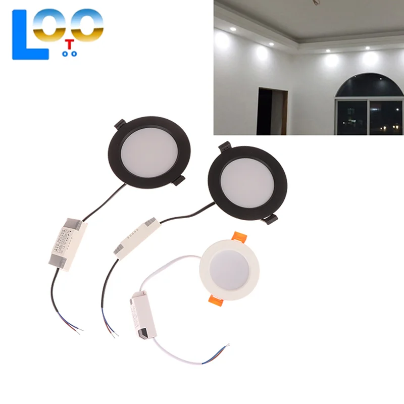 Wpuszczany reflektor LED Downlight AC 110V-265V Lampa sufitowa Białe światło Supermarket 5W7W9W12W18W Akcesoria oświetleniowe