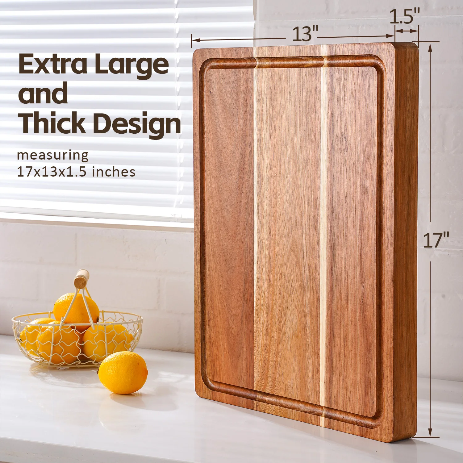 

Cutting Board Double-sided Using Premium Acacia Wood Chopping Board Drain Water And Damp-proof Kitchen Accessories Kitchen Tools