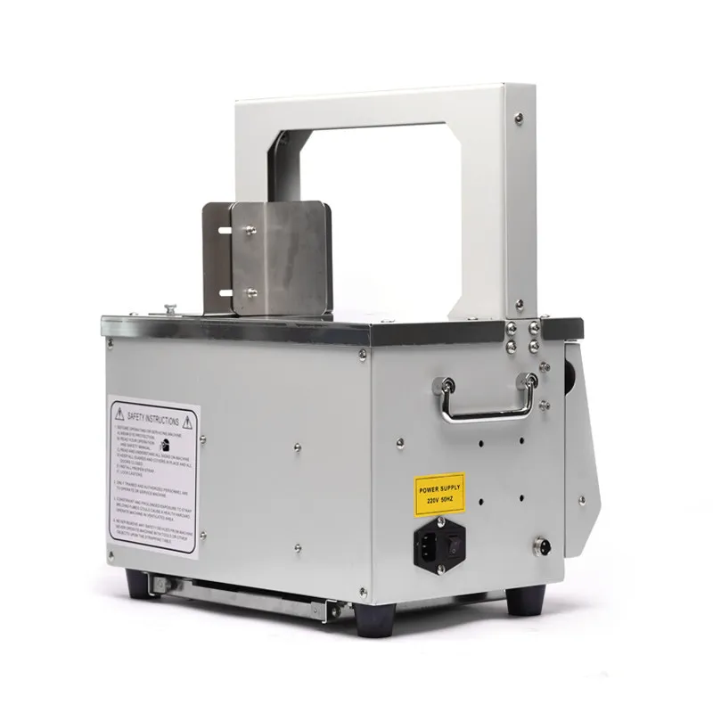 

Touch Screen Intelligent Sensor Belt Fastener Automatic Hot Melt Bundler For Supermarket Vegetable Herb Medicine Packaging