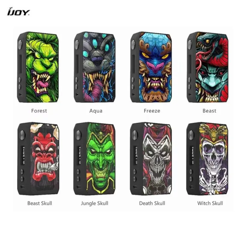 Oryginalny IJOY Cigpet Capo MOD 1-126W 0.05-3.0ohm przez podwójny 18650 wątek 510 baterii Vape Box Mod wyświetlacz LED elektroniczny papieros